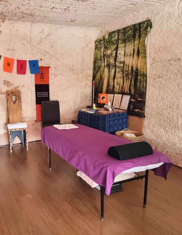 underground bowen therapy room in coober pedy